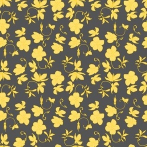 Scattered Blossom Ditsy Yellow