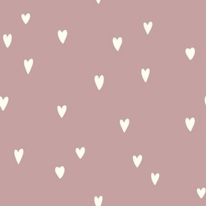 Dusty Pink Hearts - Valentine, Girl Nursery