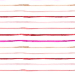 Glitzy Valentine Stripes Ombre Watercolor