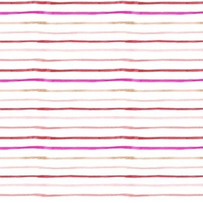 Small / Glitzy Valentine Stripes