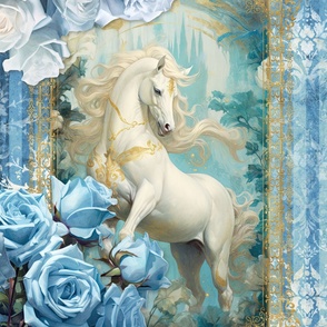 27x36 whimsical horse blanket