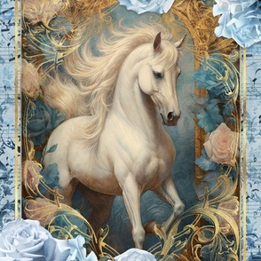 27x36 blue horse blanket