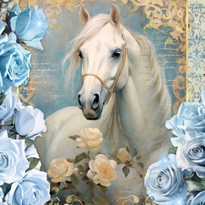 27x36 floral horse blanket