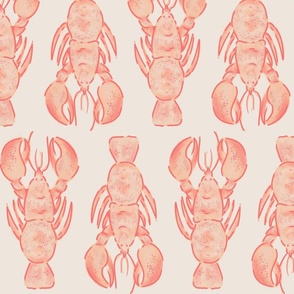 Lobster Party in Pantone 2024 Color Peach Fuzz