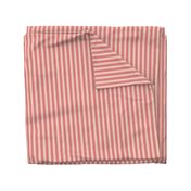 1 inch light peach, rose / raspberry sorbet pink vertical stripe -16