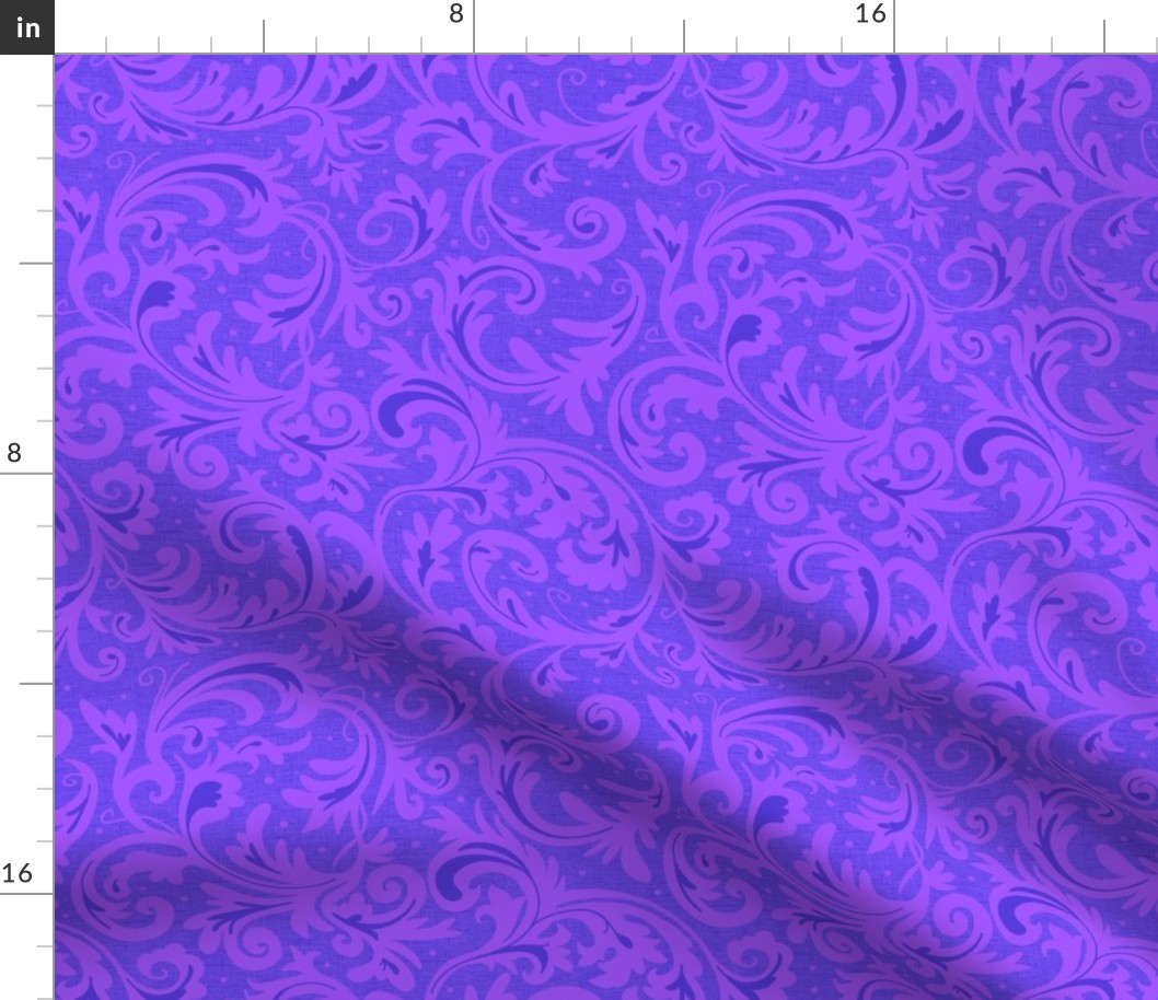 Hot magenta purple scroll