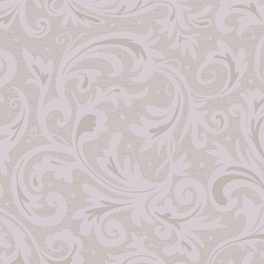 Taupe scroll muted