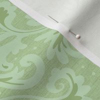Sage green scroll