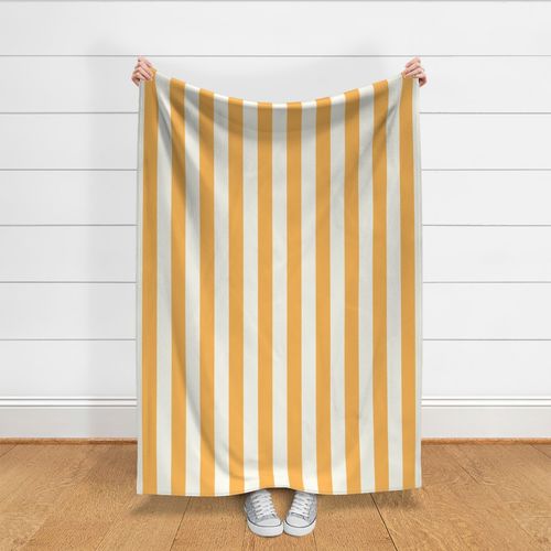 (M) Block Stripe Vertical Ecru-Yellow