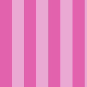 (M) Block Stripe Vertical Hot Pink-Rose