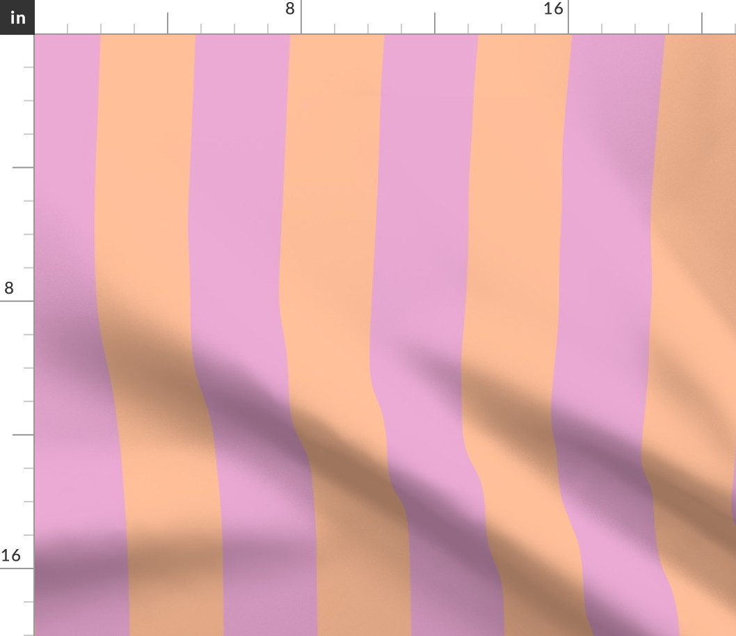 (M) Block Stripe Vertical Pink-Peach Fuzz