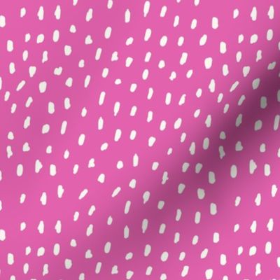 (M) Minimal Playful Scandinavian Dots Baby Hot Pink