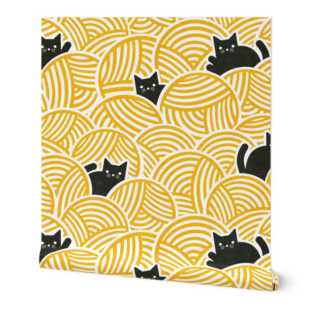 M - Yarn Cats Yellow