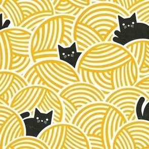XS - Yarn Cats Yellow