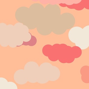 clouds in peach fuzz