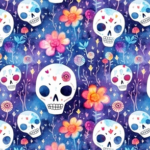 Skulls & Wildflowers