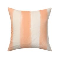 Peach fuzz and pristine cream vertical watercolor stripe for nursery