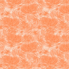 Abstract Watercolor Florals Texture Peach Fuzz