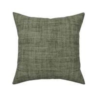 Forest Green Linen Texture - Large Scale - Rustic Cabincore Masculine Aesthetic Textured Boy Print Artichoke