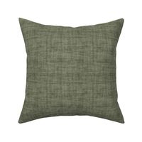 Forest Green Linen Texture - Medium Scale - Rustic Cabincore Masculine Aesthetic Textured Boy Print Artichoke