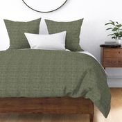 Forest Green Linen Texture - Medium Scale - Rustic Cabincore Masculine Aesthetic Textured Boy Print Artichoke