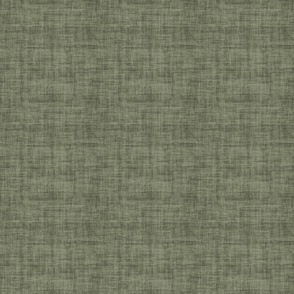 Forest Green Linen Texture - Medium Scale - Rustic Cabincore Masculine Aesthetic Textured Boy Print Artichoke