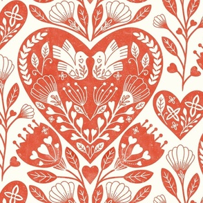 lovecore valentine heart love romance white red