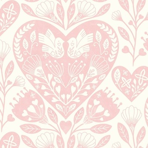 lovecore valentine heart love romance white pink rose quartz