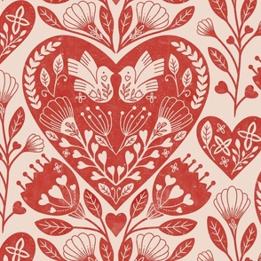 lovecore valentine heart love romance  red pink