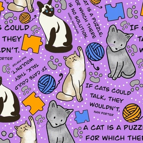 Cats and Quotes, Purple