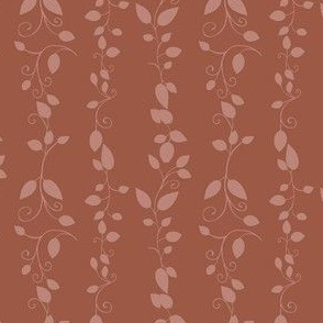 Tranquil Gardens - Repeating Vines - Nut Brown