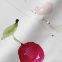 Large / Watercolor Cherries