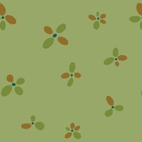 Simple Flowers - Green