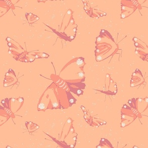 Butterflies Pantone Peach Fuzz
