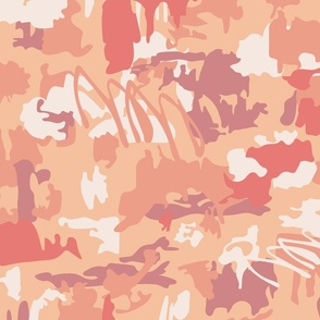 Peach Fuzz - Pantone Color of the Year 2024 - Abstract Repeat