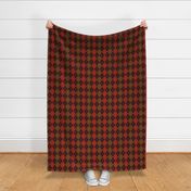 medium - Argyle plaid diamond tartan - retro 2 - brown_ red_ khaki