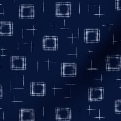 crosshatch square-NAVY