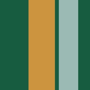 Uneven Stripe - Green, yellow, mint