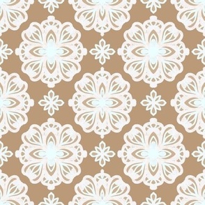 Block Print Floral Pattern