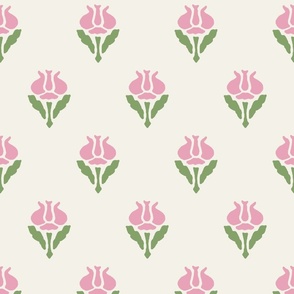 Stenciled Tulips, Large