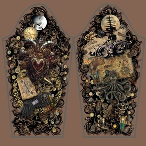 Steampunk Sewing Pirate Tattoo Sleeves