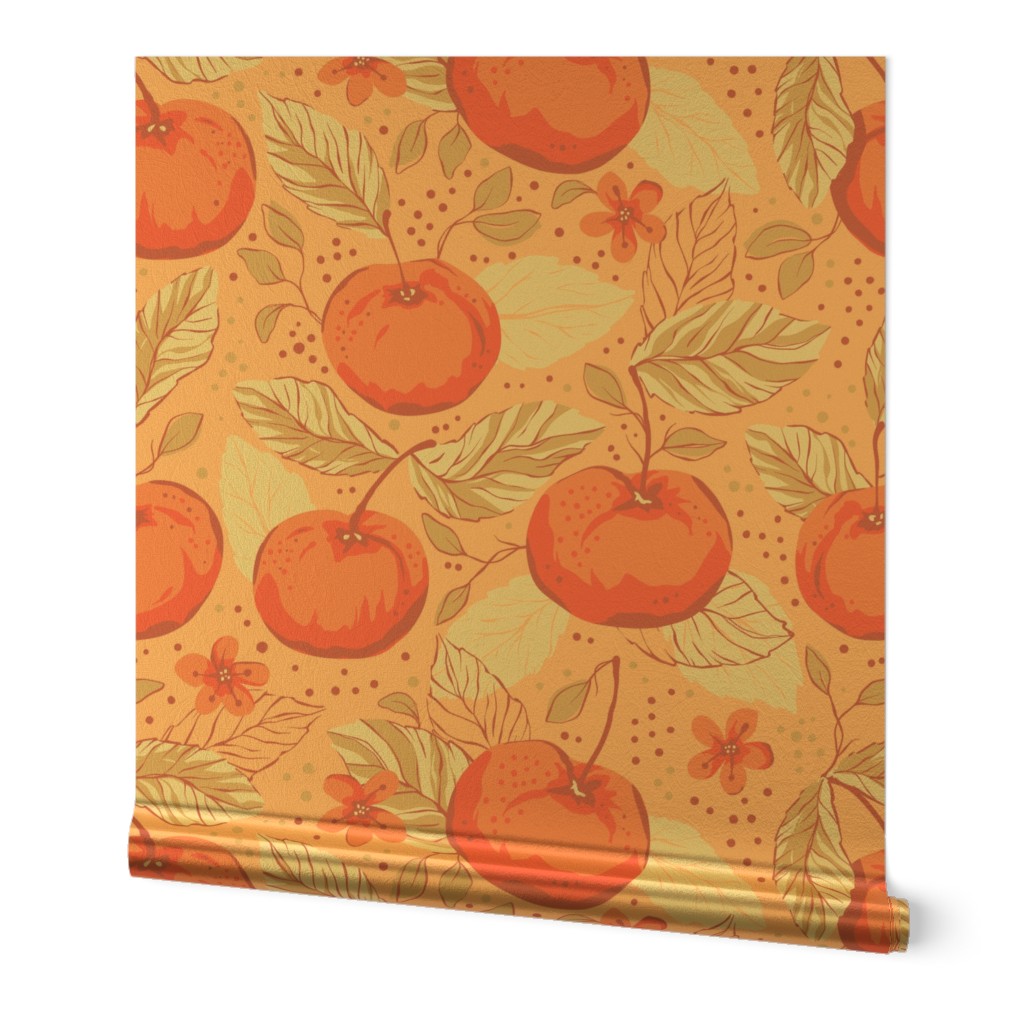 Big Size - Apple Pastel Pattern Summer Fruit Vintage