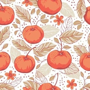 Apple Pastel Pattern Summer Fruit Vintage