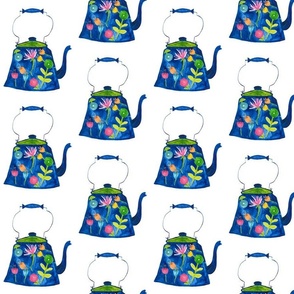 Watercolor Tea Kettles