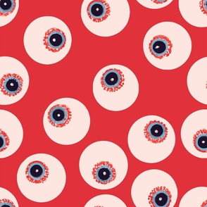 Retro Eyeballs in Red