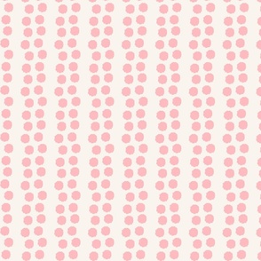 Bubble Gum Pink Cascading Dots
