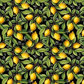 Bright Yellow Lemons - 8 Inches