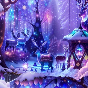 new year, winter forest, fairies, 