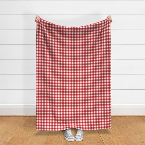 Gingham check checks plaid lumberjack red white