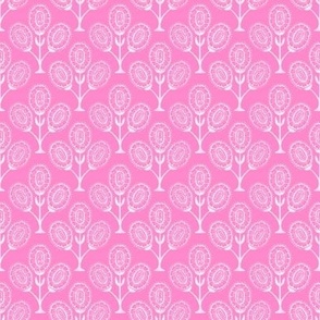 Halo Floral V1 bright pink SMALL 2x2